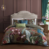 Bebejan Birds on Chocolate Brown 5 Piece Reversible Comforter Set